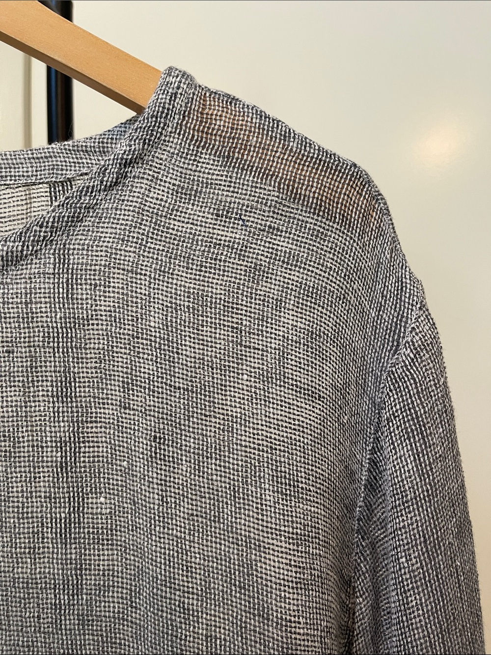 J. Jill Light Gray Linen Tunic - Picture 3 of 8